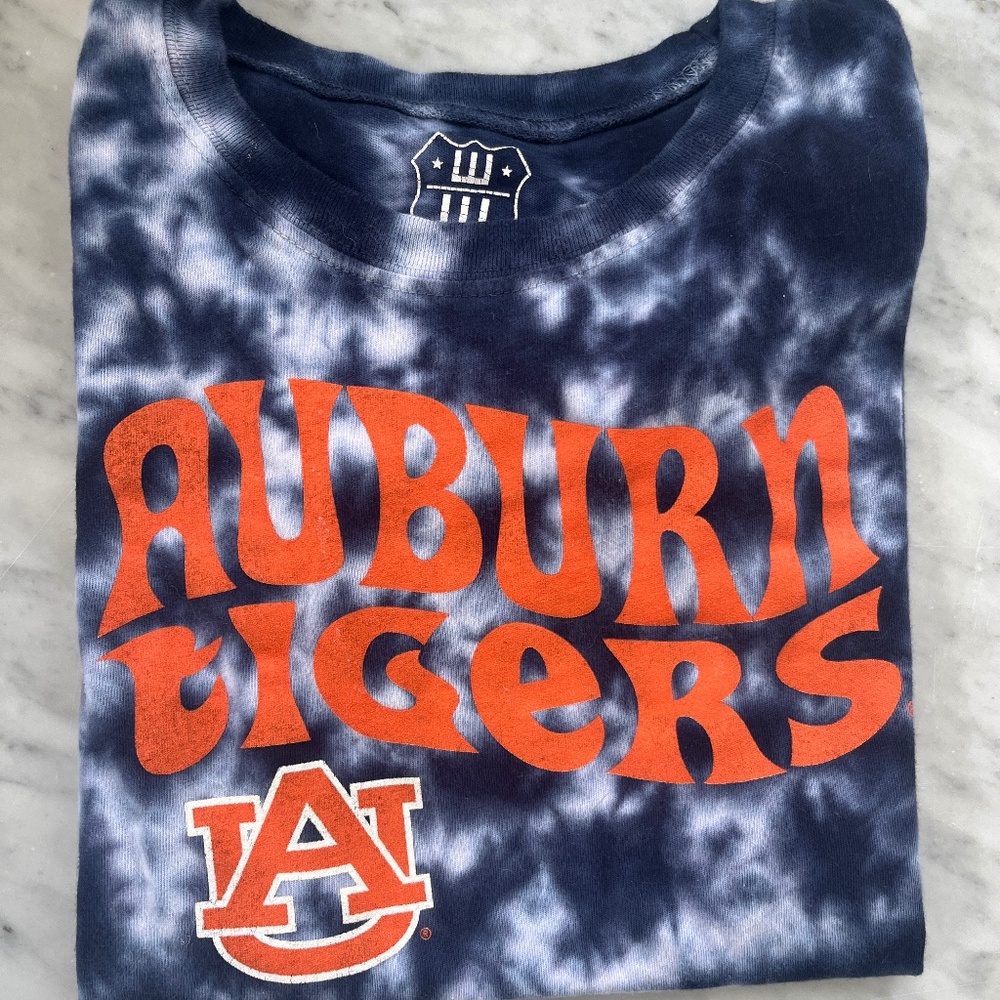 Auburn Tiger Kids tie dye shirt